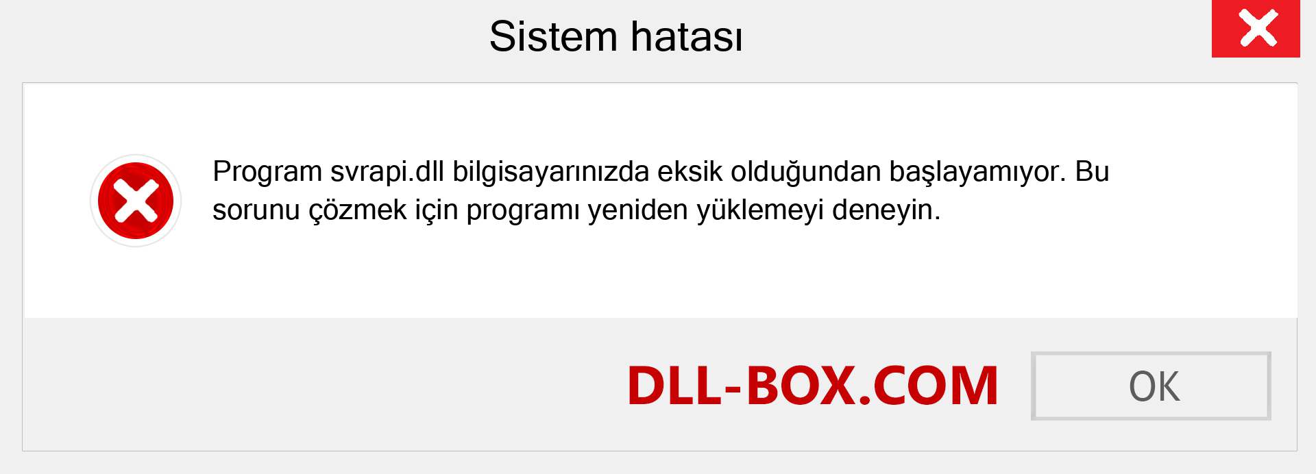 svrapi.dll dosyası eksik mi? Windows 7, 8, 10 için İndirin - Windows'ta svrapi dll Eksik Hatasını Düzeltin, fotoğraflar, resimler